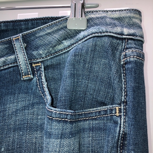 🎉3HP🎉 LANE BRYANT Low Rise Boyfriend Jeans Distressed Deconstructed Stretch 16 - Picture 8 of 16